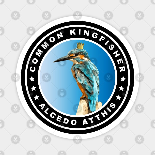 Cool Common Kingfisher (Alcedo Atthis) Bird Magnet by AnimalCreativeStore